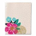 Tosafos 11 x 8.5 in. Panache Glossy 3-Hole Punched 6-Pocket Folder, Assorted Color TO3209302